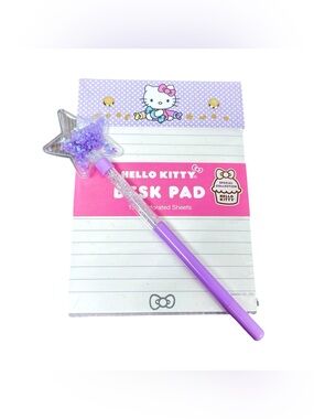 Hello Kitty Lavender Star Glitter Pen
